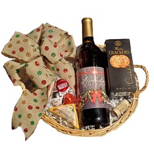 1 Bottle Holiday Basket