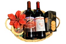 2 Bottle Holiday Basket