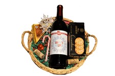 1 Bottle Holiday Basket